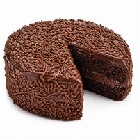 Bolo de chocolate com granulado